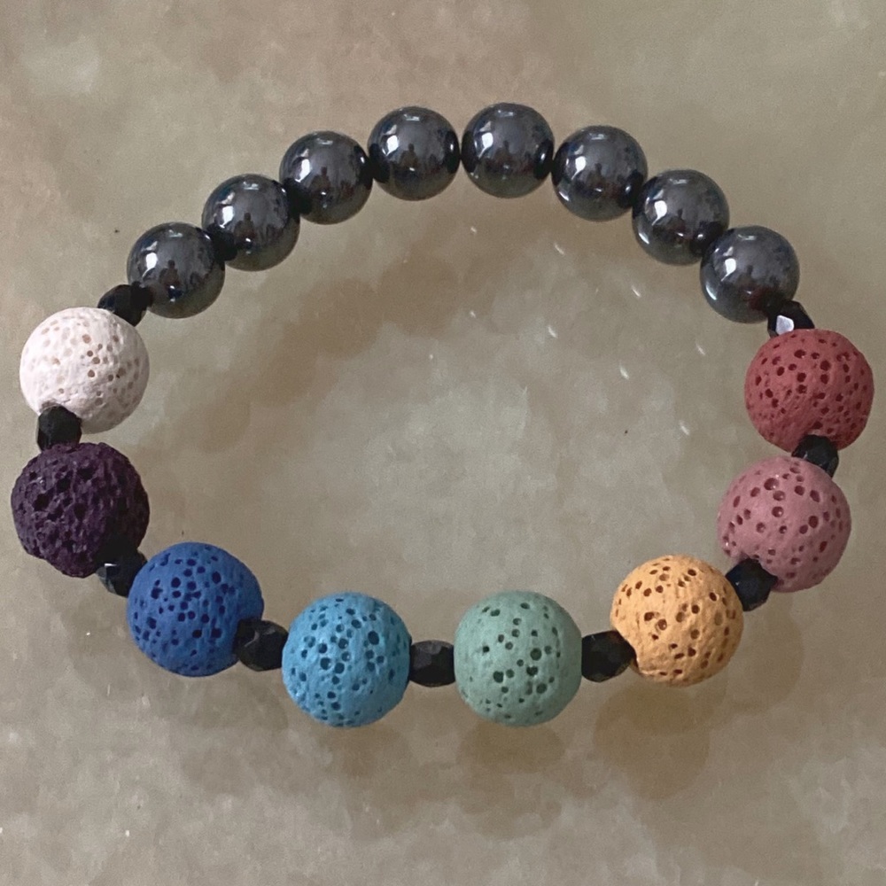 Lava Chakra Healing Bracelet.